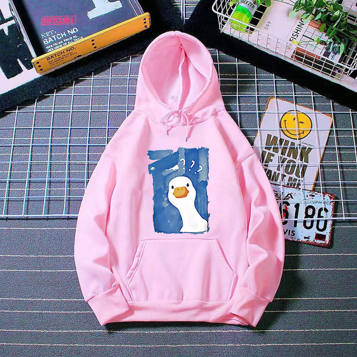 Women's Hoodie with Playful Duck Motif Chic & Stil 1772613013