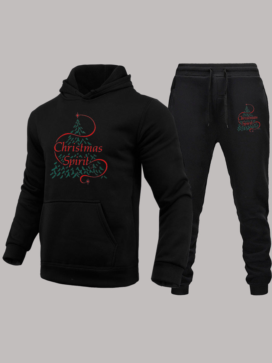 Women's hoodie and jogger pants set with festive graphic design Lune London