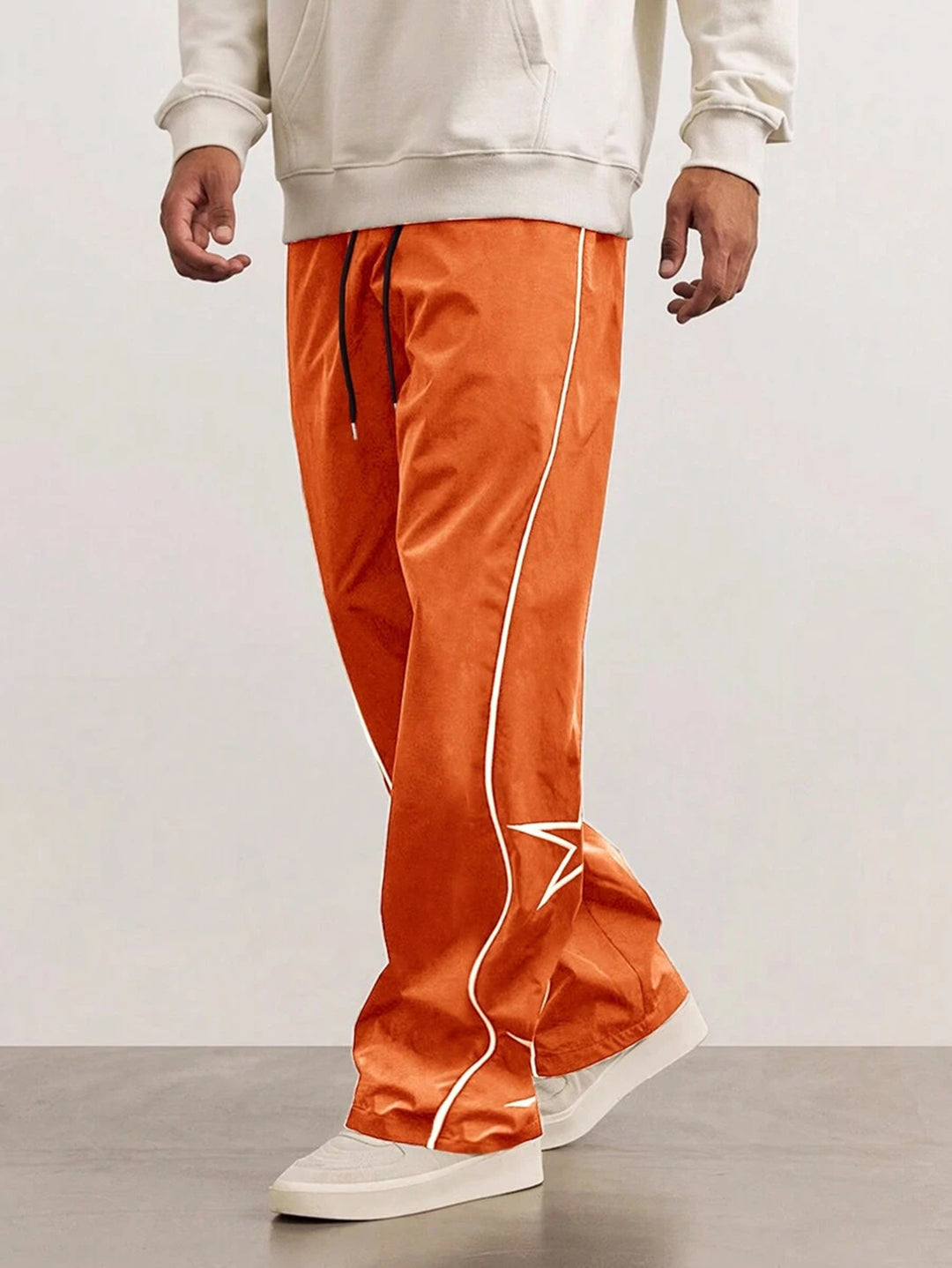 Men's multifunctional casual leisure pants with contrasting side seams Lune London