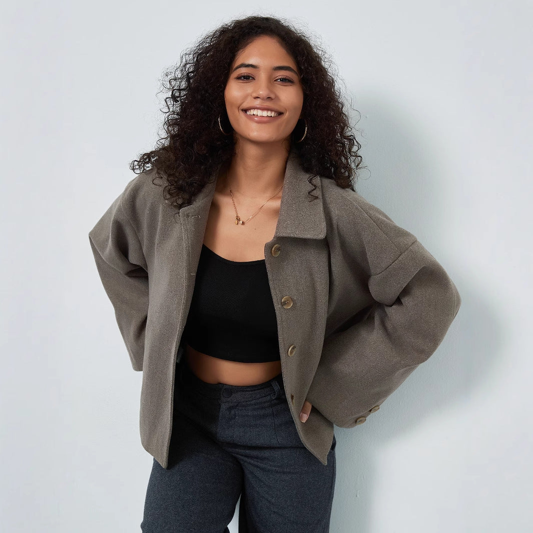Ladies casual oversized double-breasted jacket Lune London