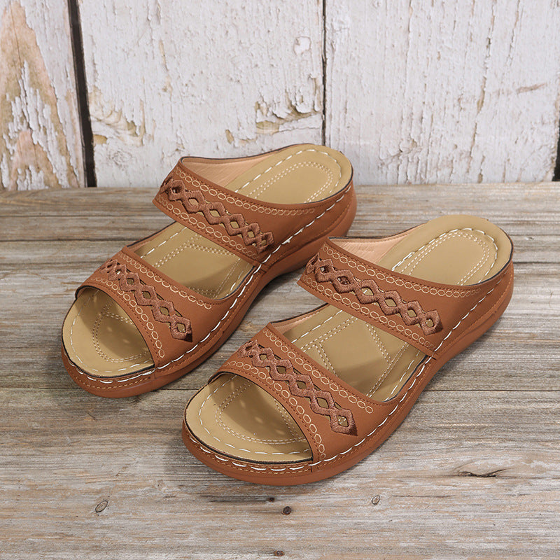 Ladies comfort slide sandals Chic and Style