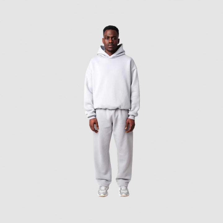 Women's Cozy Sweatshirt and Pants Set with High Collar and Casual Fit Lune London