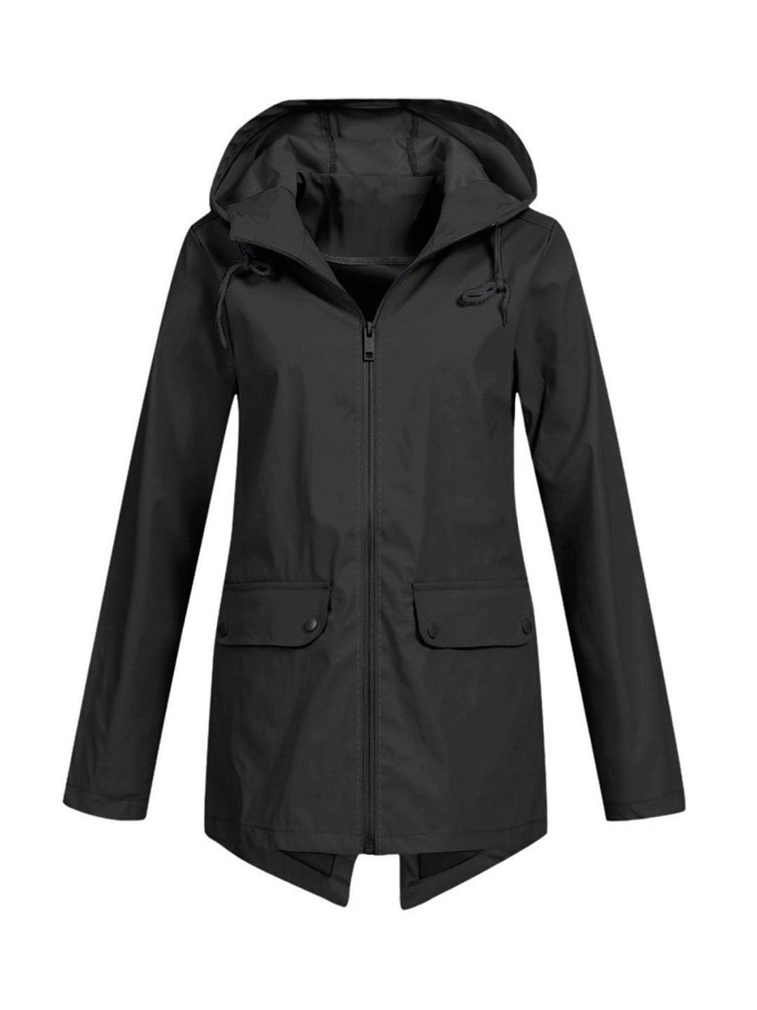 Women's water-resistant transitional jacket with adjustable hood and practical pockets Lune London