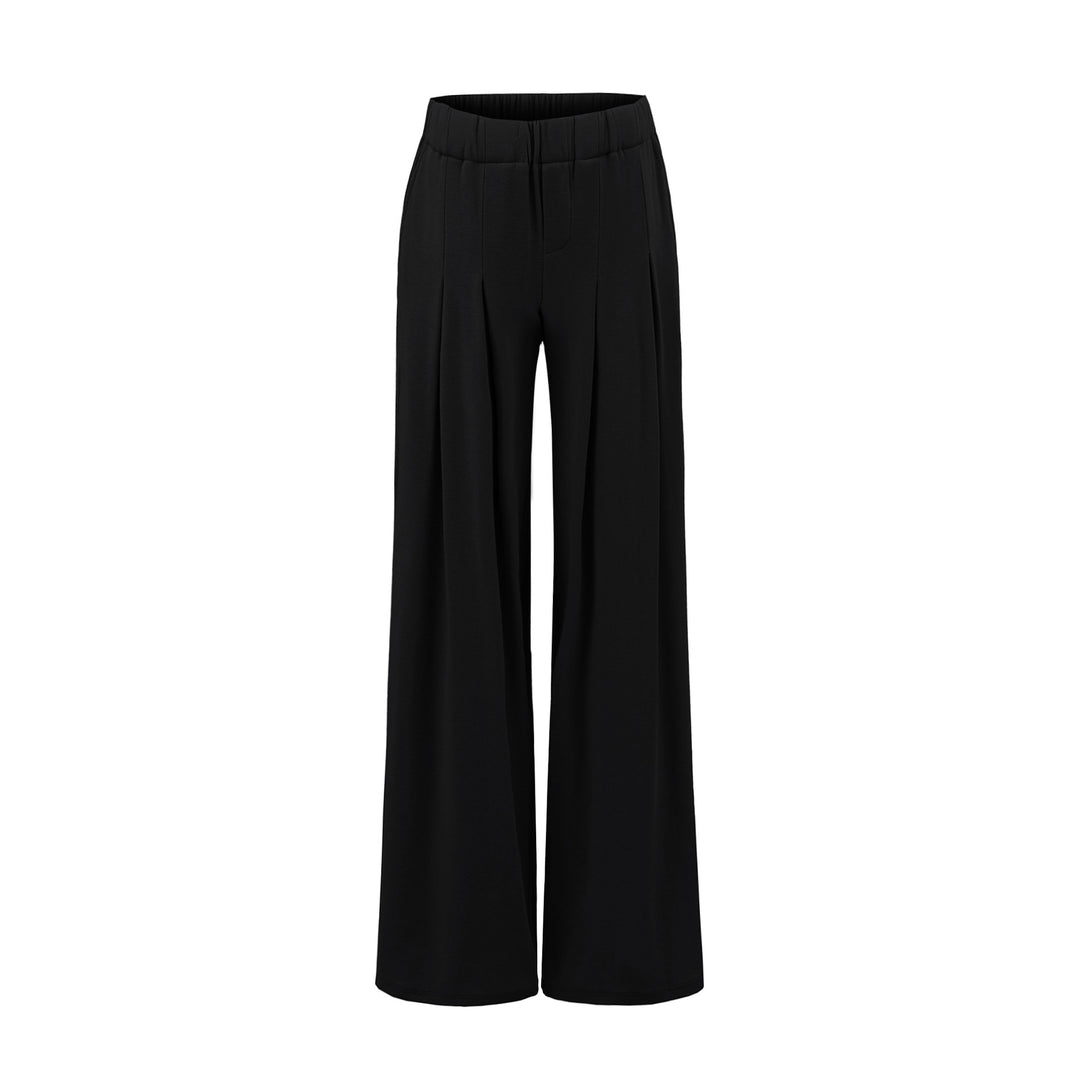 Lune London Wide Casual Trousers for Women with Pleated Waist