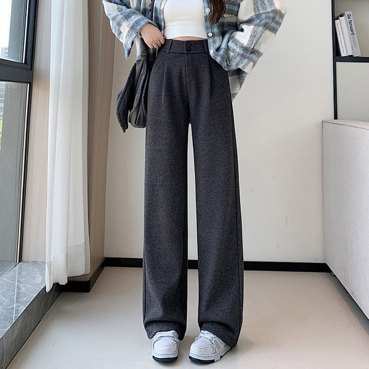 Women's Wide-Leg Creased Trousers Chic & Stil