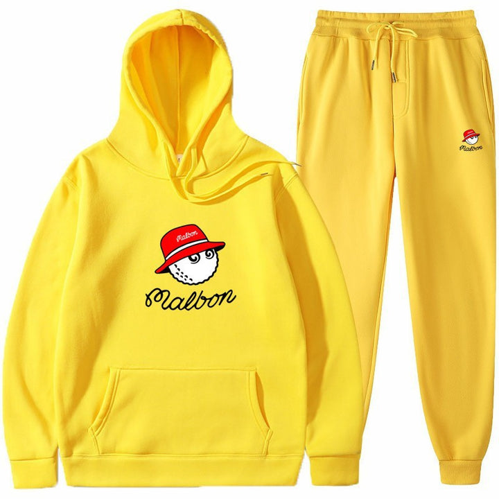 Women's leisure hoodie suit with playful graphic design and practical pockets Chic & Stil