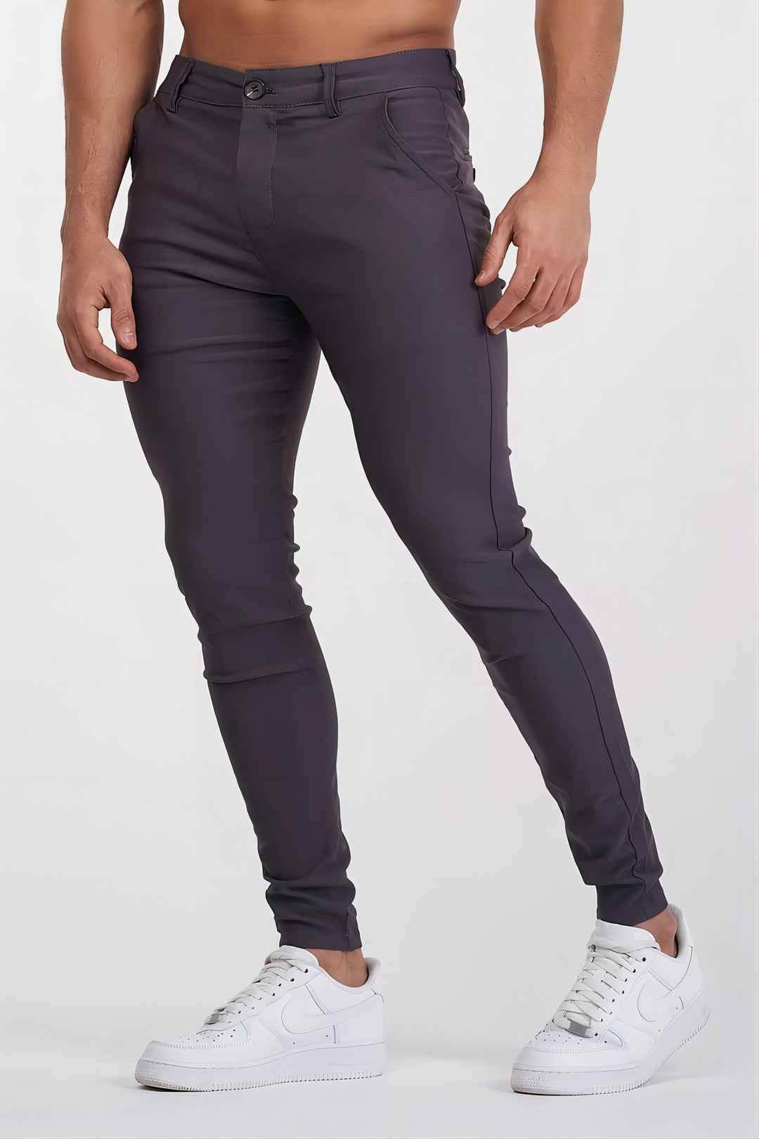 Performance Slim Fit Pants for Men Lune London