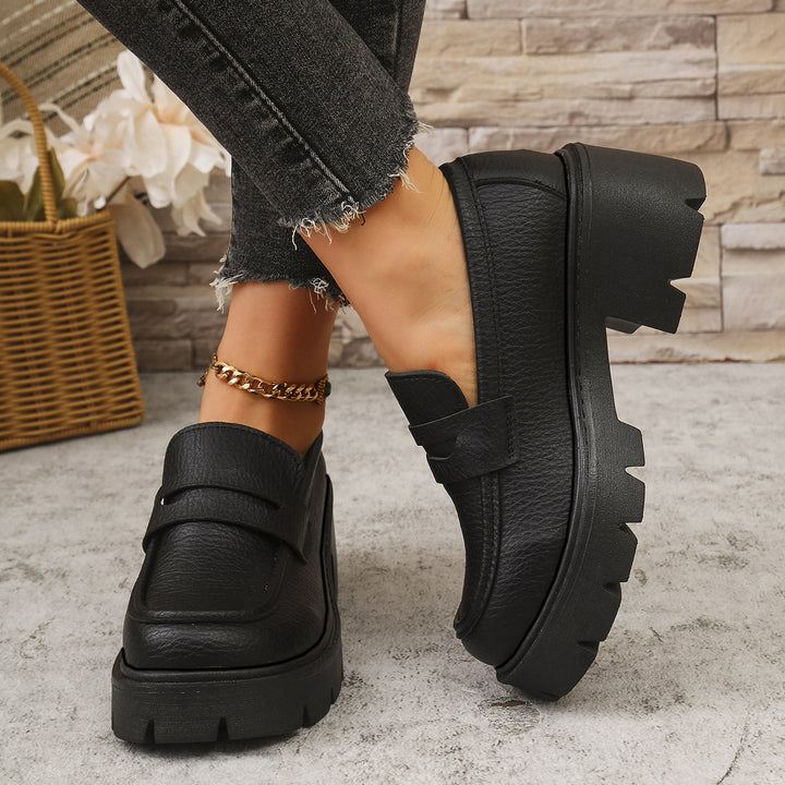 Women's platform slippers with non-slip contoured sole and stylish design Lune London