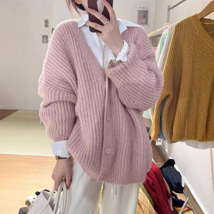 Cardigan en tricot confortable pour femmes à coupe oversize Chic & Stil
