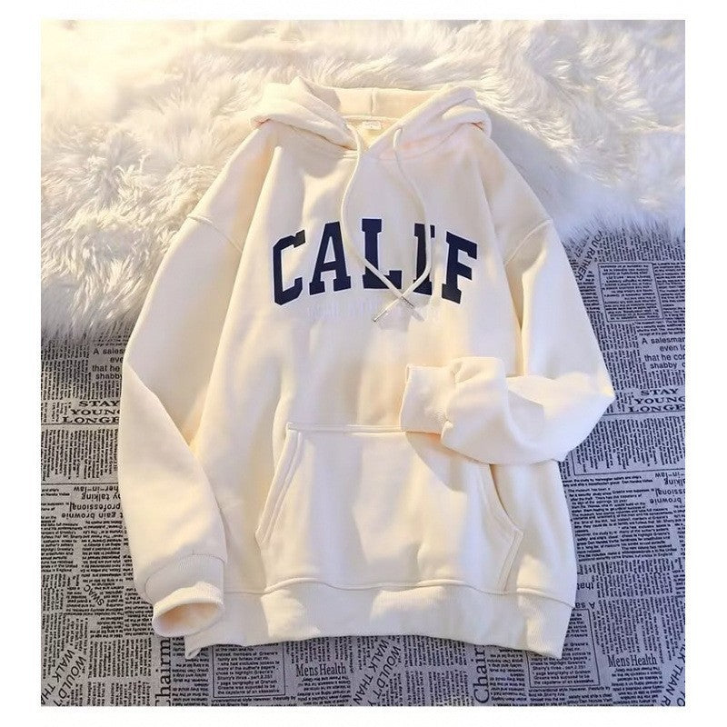 Women's hoodie with eye-catching Uni logo and soft inner lining Chic & Stil