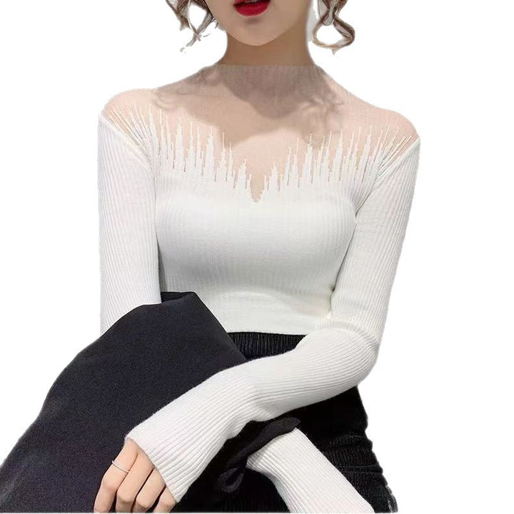 Pull élégant pour femmes avec des accents transparents Chic & Stil