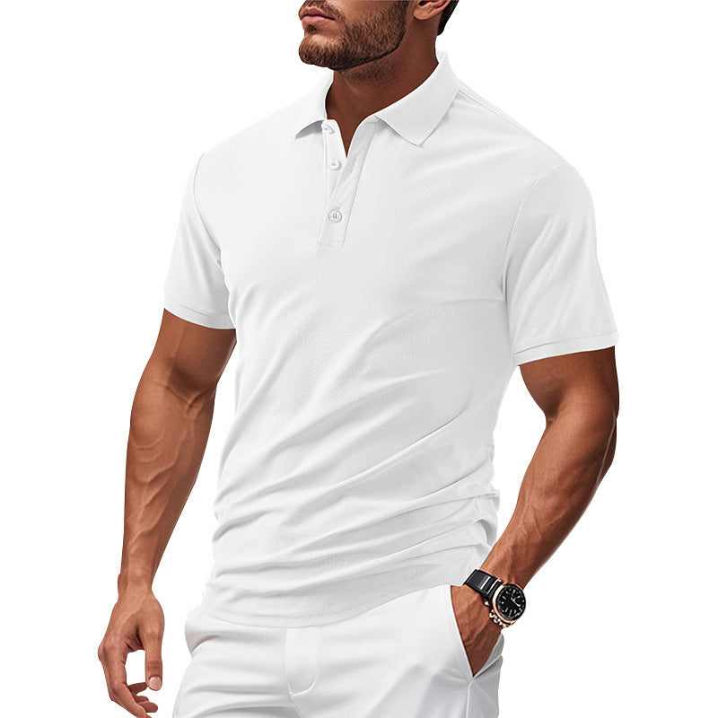 Men's polo in functional breathable material with a modern cut Lune London