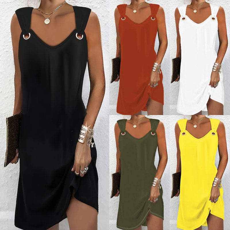 Wrap dress for women with decorative straps and V-neck Lune London