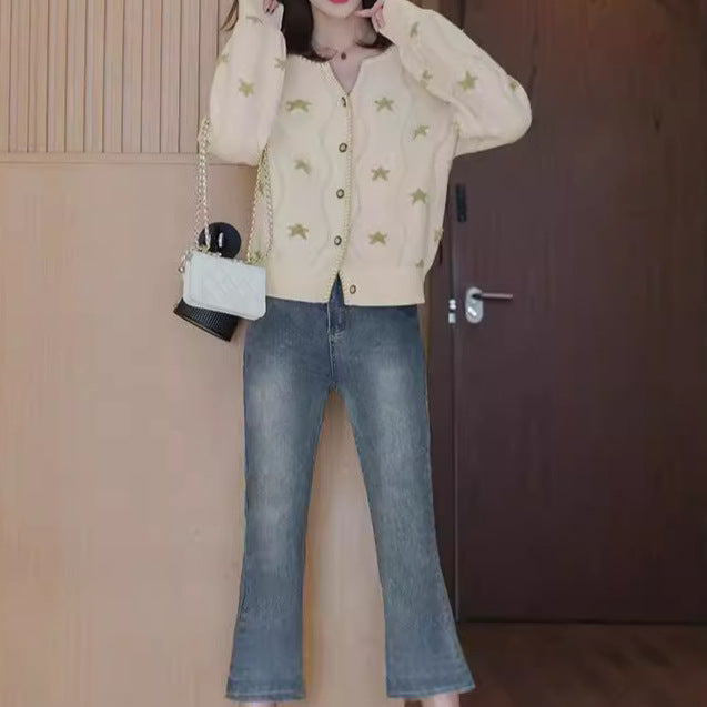 Gilet pour femmes avec motif floral et détails de boutons Chic & Stil