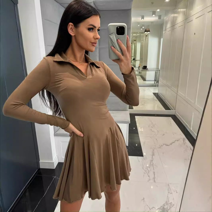 A-line flared polo dress Lune London for women