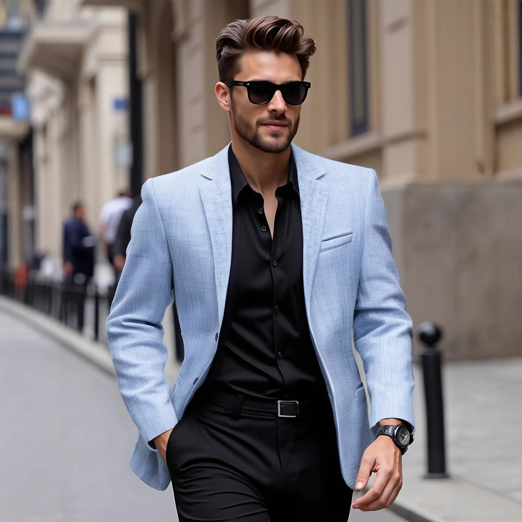 Elegant men's jacket in lightweight blend Lune London