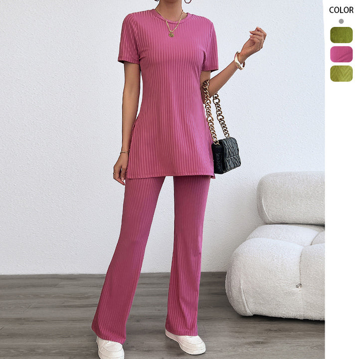 Women's legging set with a soft, textured top and a loose fit Chic & Stil