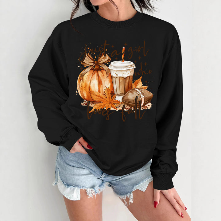 Sweatshirt pour femmes avec motif d'automne et impression inspirante Chic & Stil