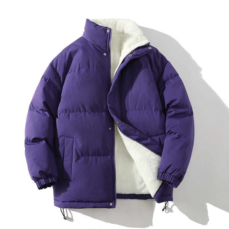 Ladies warming down coat with high collar and side pockets Lune London