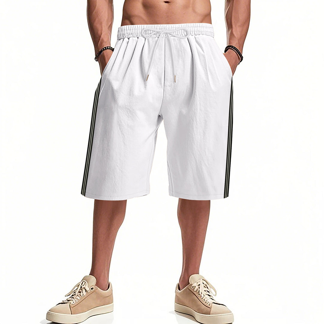 Lune London men's sporty bermuda shorts with elastic waistband and side pockets