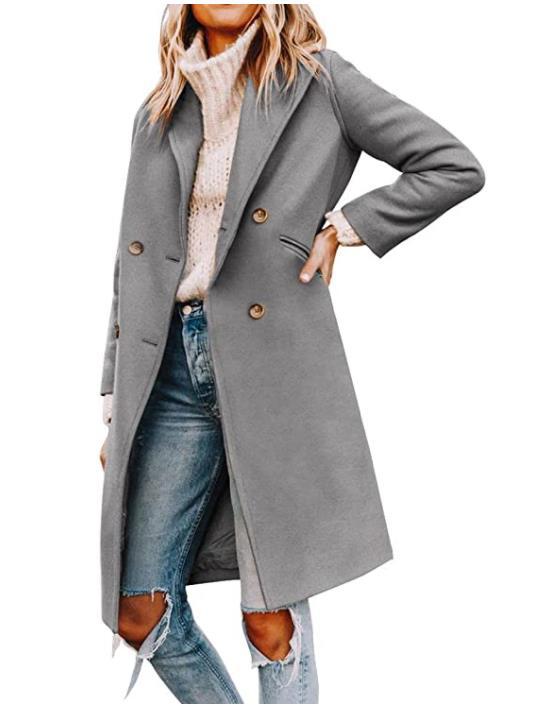 Timeless and elegant trench coat for women with a double row of buttons and modern fit Lune London