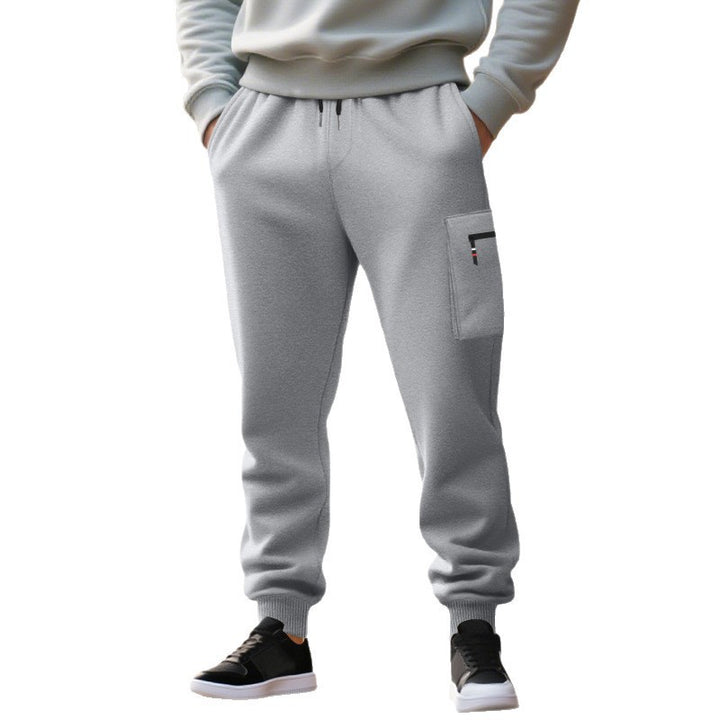 Men's Casual Cargo Jogging Pants with Practical Side Pockets and Elastic Waistband Lune London
