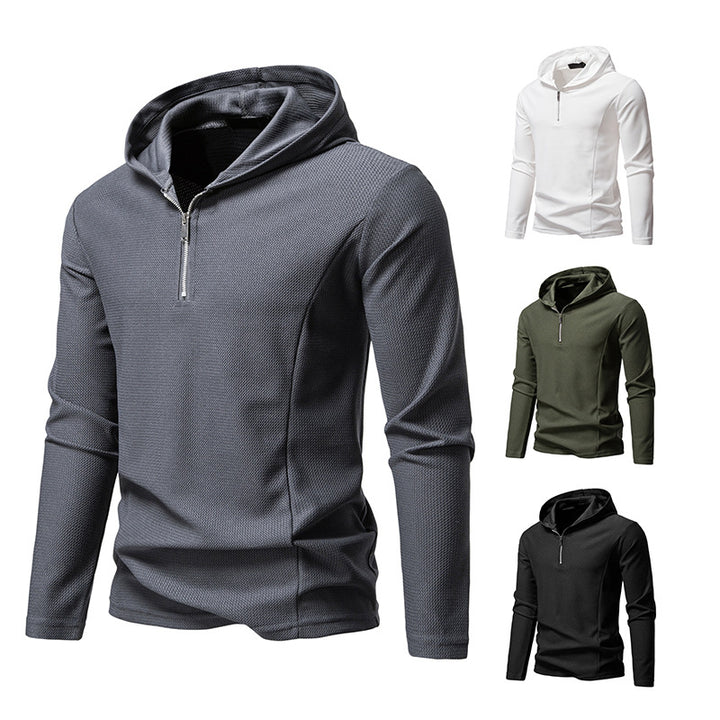 Men's functional sweater with half-zip and breathable fabric Lune London