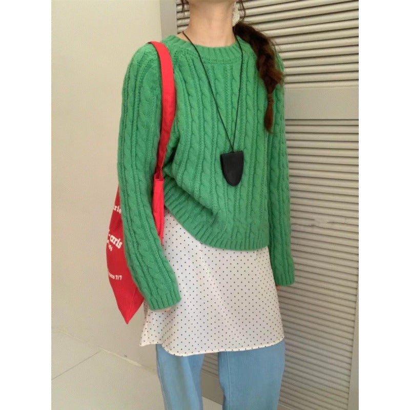 Pull en tricot épais pour femme avec des points réversibles modernes et une coupe décontractée Chic & Stil