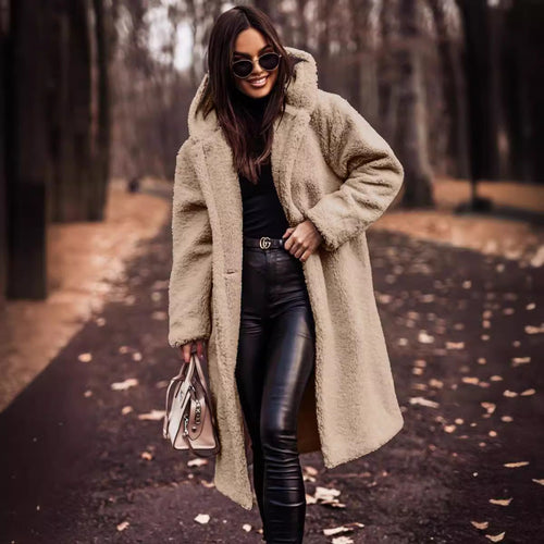 Women Cozy Teddy Coat Lune London