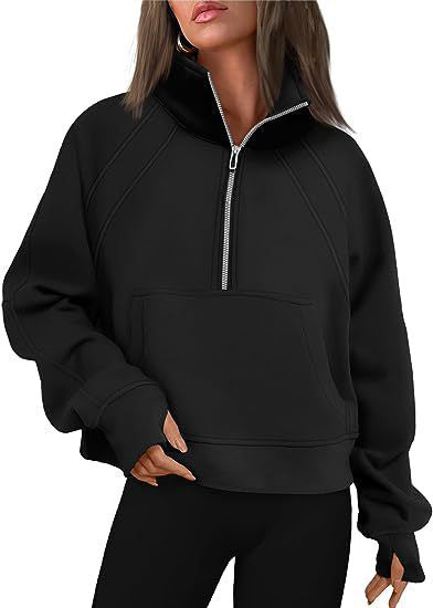 Oversized sweatshirt for women with high collar Lune London
