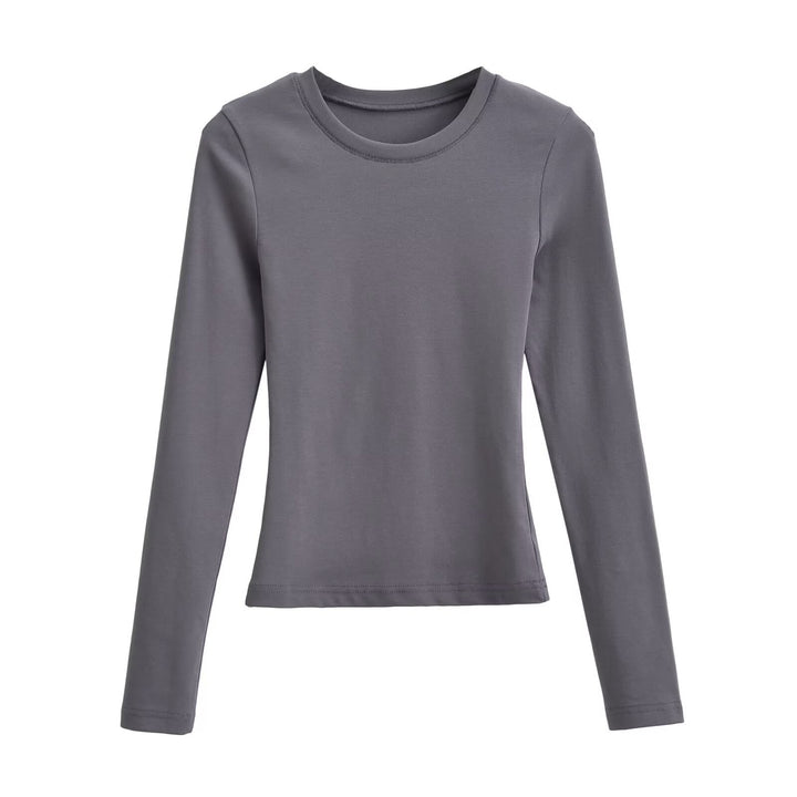Women Long Sleeve T-shirt in Soft Cotton Blend Lune London