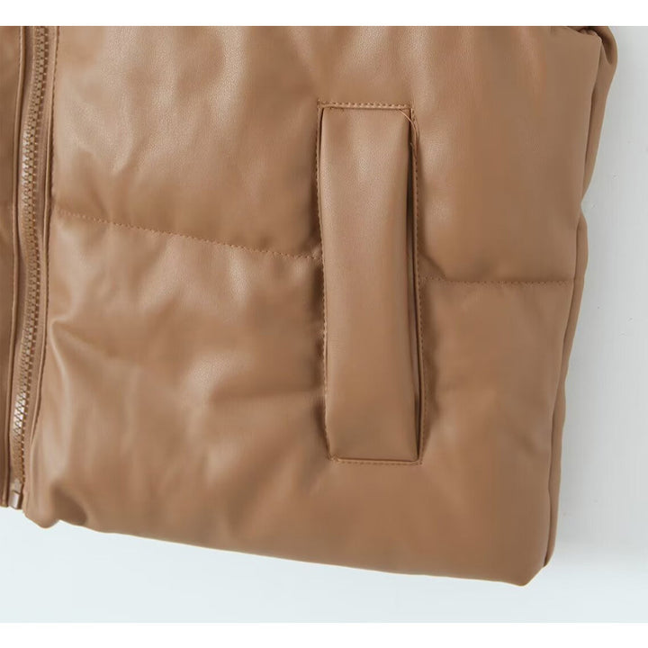 Quilted gilet for women with stand-up collar Lune London