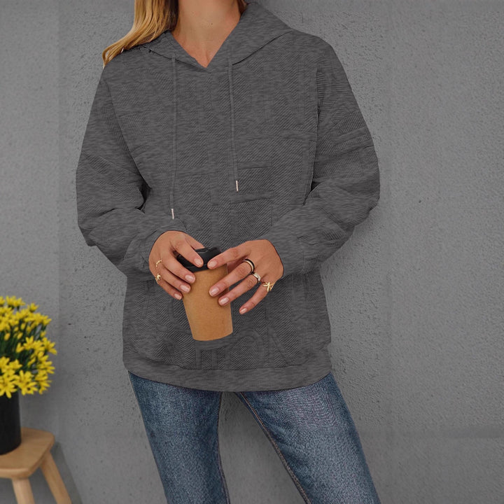 Haut de survêtement surdimensionné pour femmes avec design texturé Chic & Stil