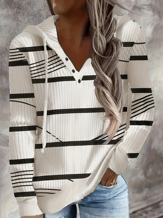 Ladies' hoodie with chic and stylish nautical graphic design