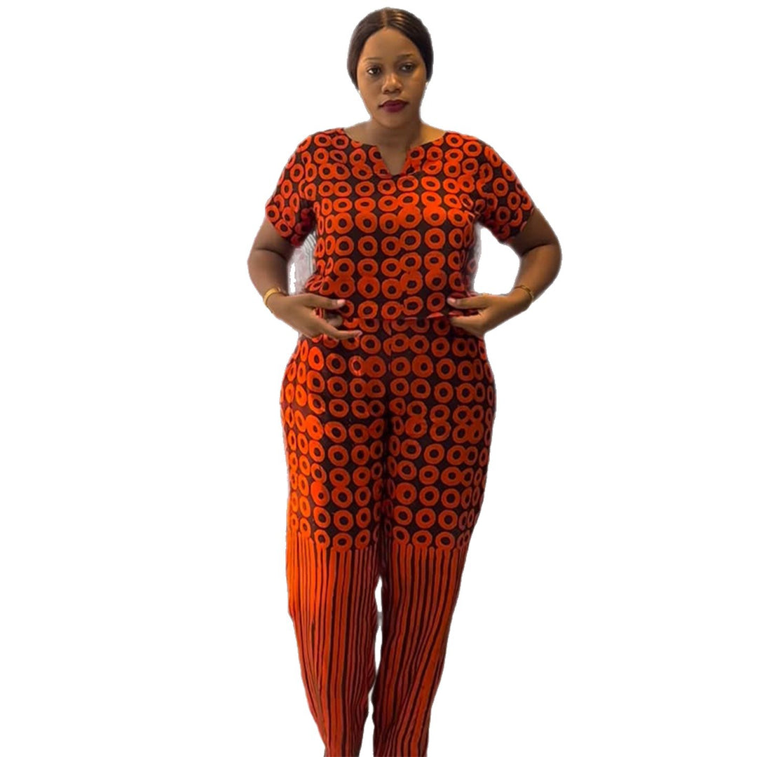Ladies fashionable lounge set with stylish pattern and elastic waistband Lune London