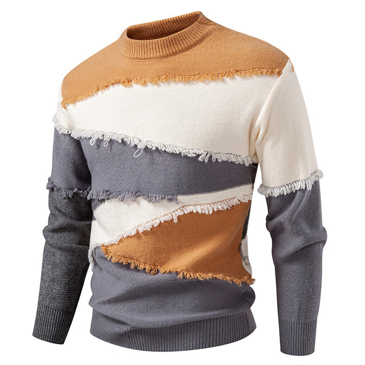 Fashionable men's sweater with a unique fringe design Lune London