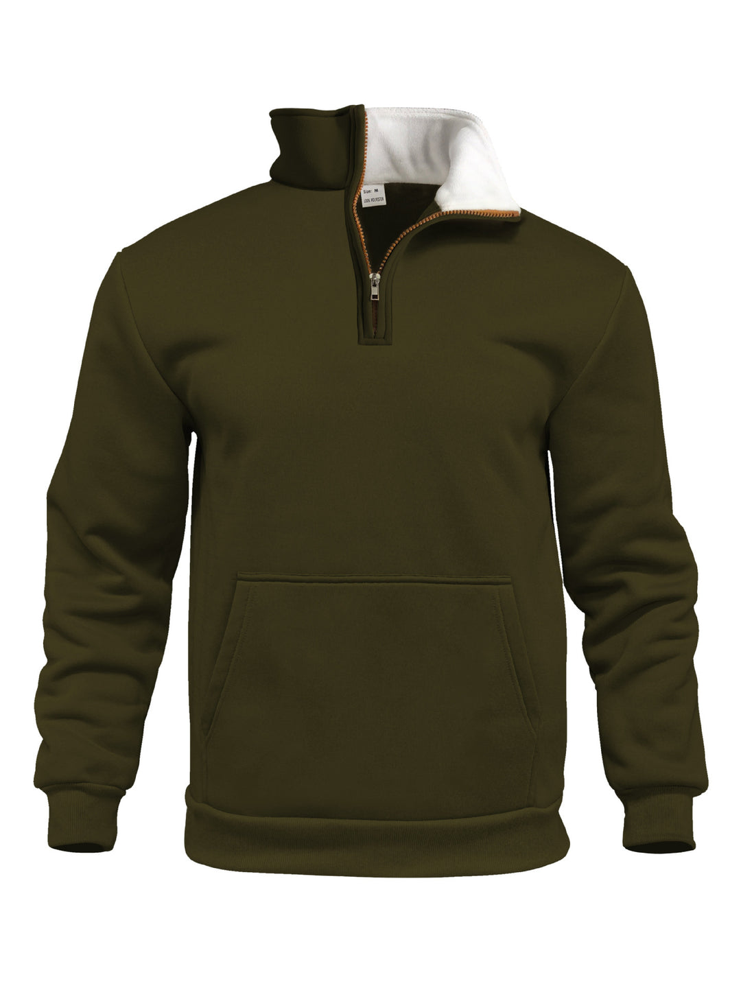 Men's sporty sweatshirt with an innovative collar and a practical kangaroo pocket Lune London
