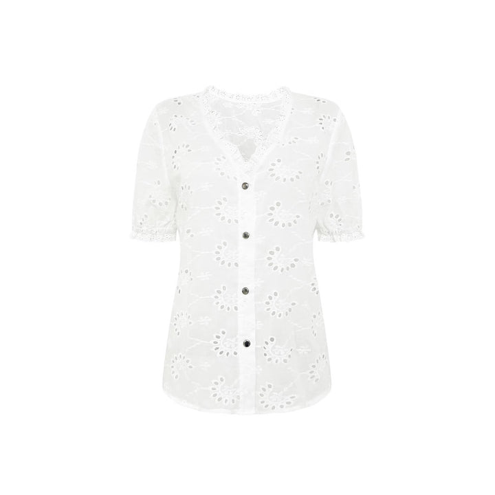 Lune London embroidered cotton blouse for women