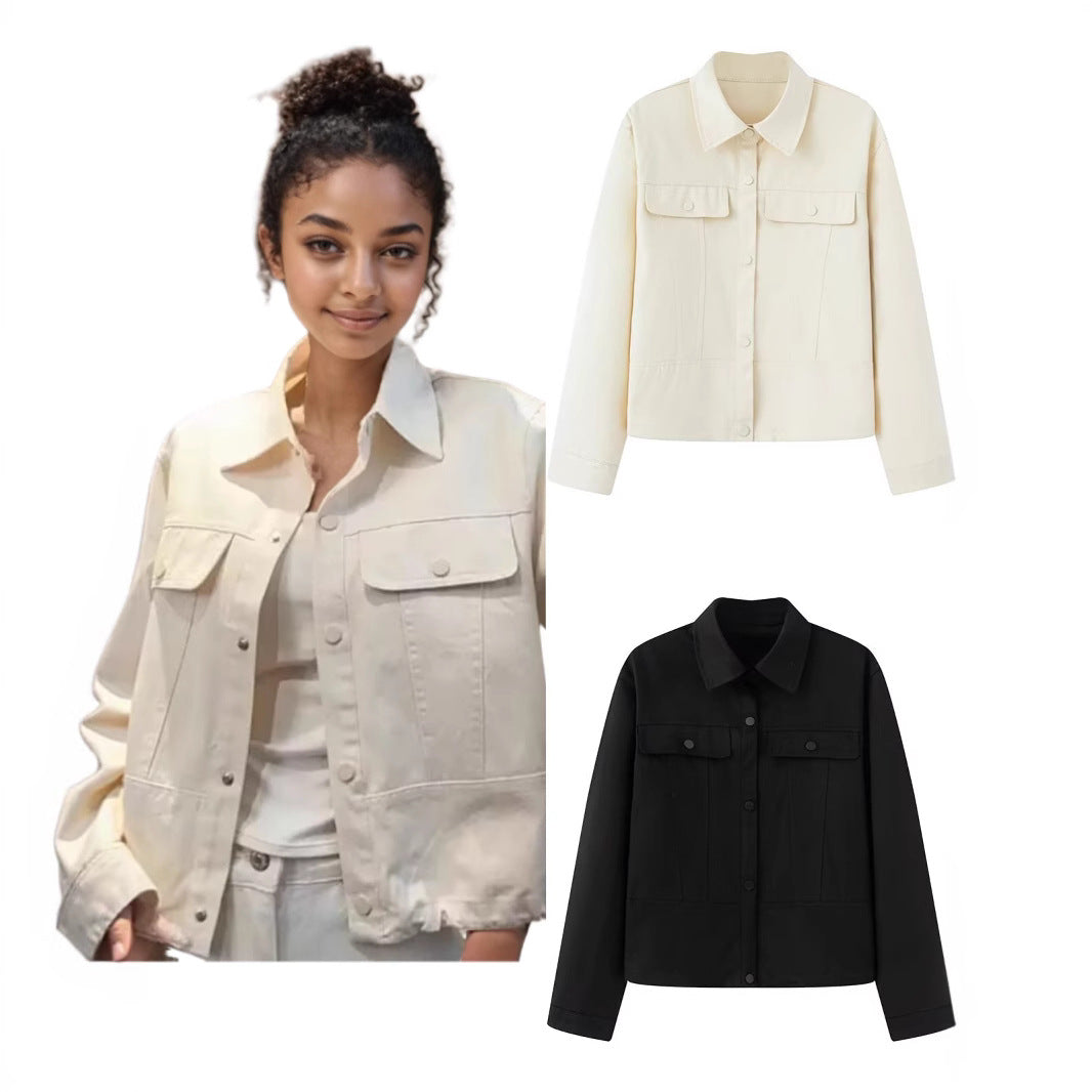 Modern utility style women's jacket with stylish pockets Lune London