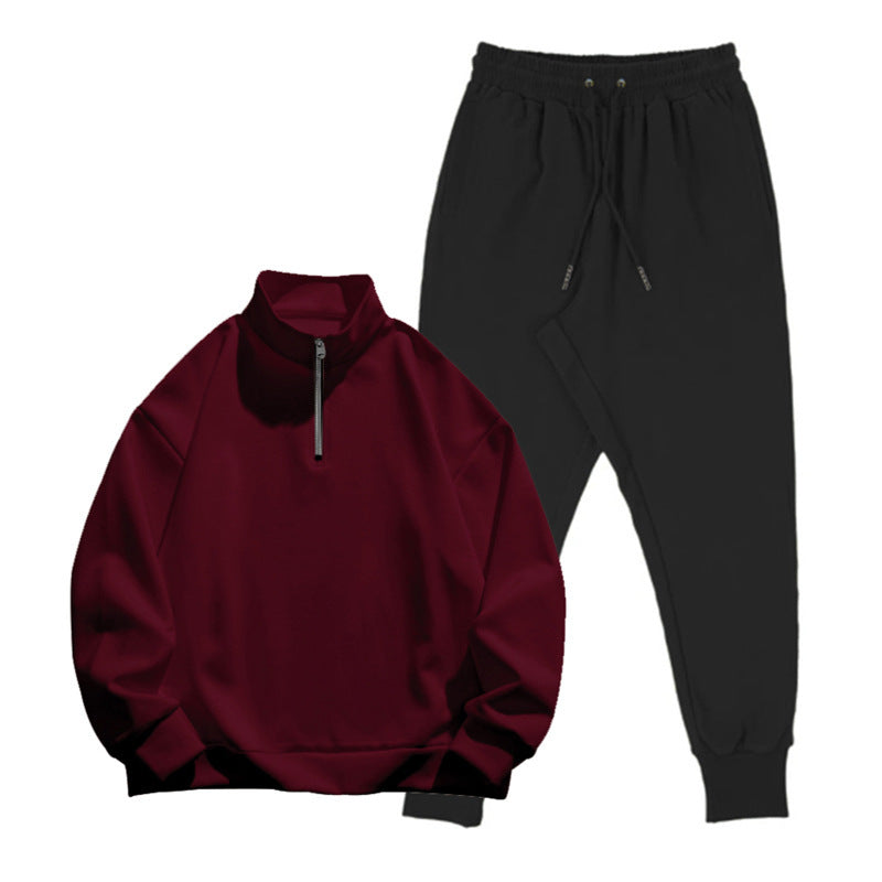 Casual tracksuit for men with practical pockets and modern high collar Lune London
