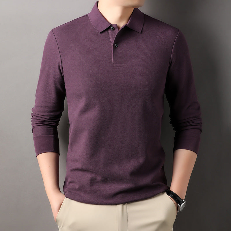Long sleeve polo shirt for men in breathable functional material Lune London
