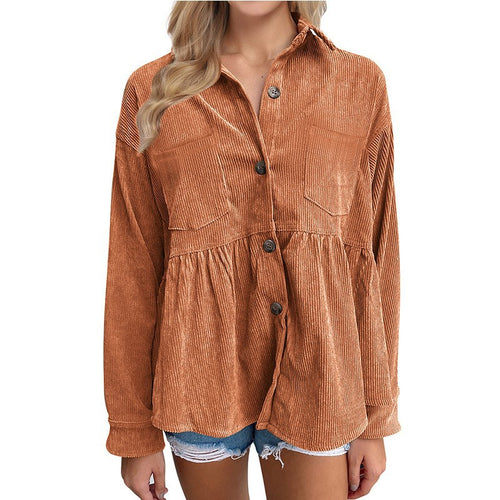 Velvet blouse for women with a voluminous cut Lune London