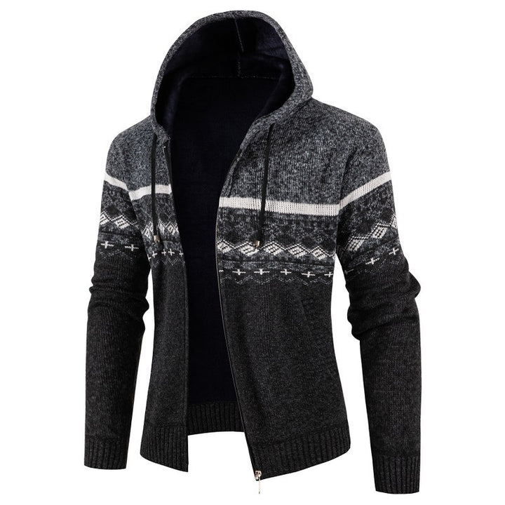 Men's Hoodie with Norwegian Pattern Lune London