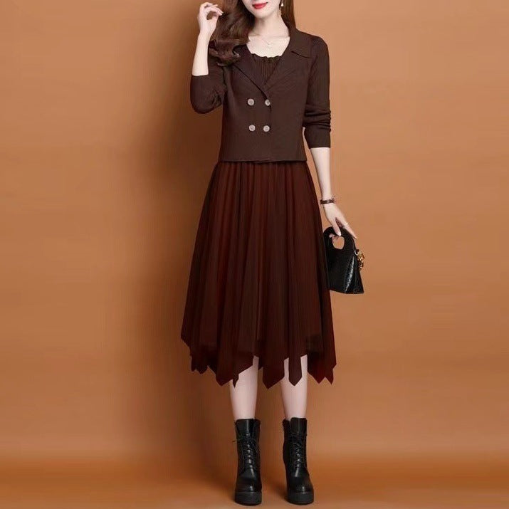 Ladies Elegant tulle dress with matching blazer Lune London
