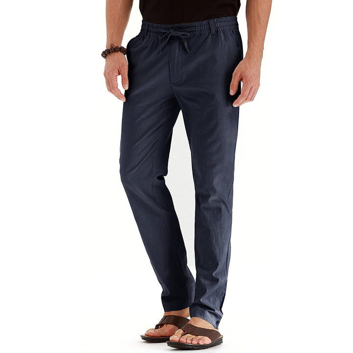 Casual linen pants for men with elastic waistband and comfortable fit Lune London