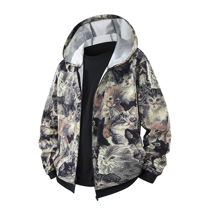 Lightweight windbreaker jacket for women with a colorful pattern and breathable properties Lune London