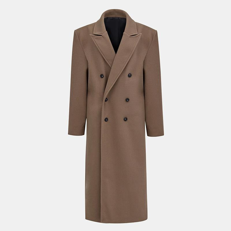 Manteau en laine pour femmes élégant à double boutonnage Chic & Stil