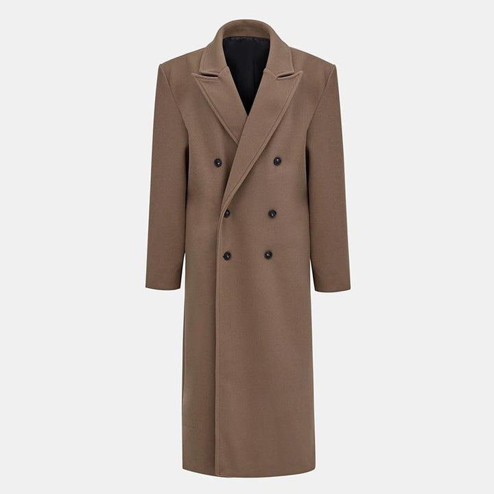 Manteau en laine pour femmes élégant à double boutonnage Chic & Stil