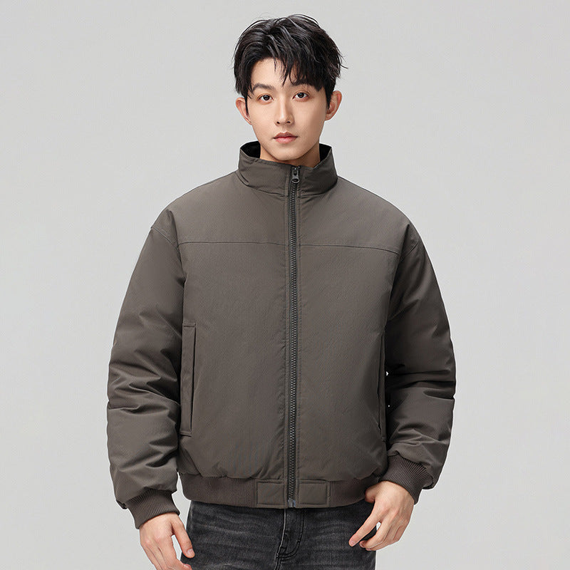 Stylish bomber jacket for men with high collar and side pockets Lune London