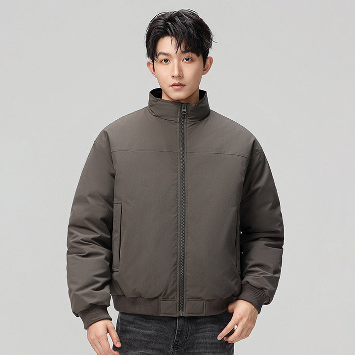 Stylish bomber jacket for men with high collar and side pockets Lune London